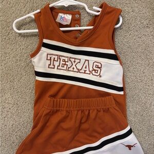 Texas Longhorn Cheerleader Dress - Burnt Orange and White